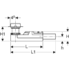 GEBERIT CleanLine sifonski set fi40  za podove debljine 65-90mm - Image 4
