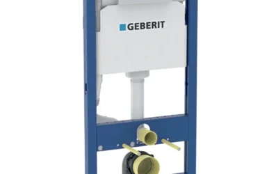 GEBERIT Basic Duofix set DELTA 01 sa bijelom tipkom i gornjom prečkom