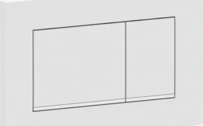 GEBERIT Tipka 2/2 Sigma 30 bijela/krom