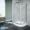 AQUAESTIL Laguna II Tuš kabina 80x80x190 polukružna 6mm