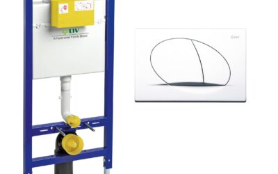 LIV Ugradbeni vodokotlić Liv Fix Jog, s tipkom Selenite Duo, bijela